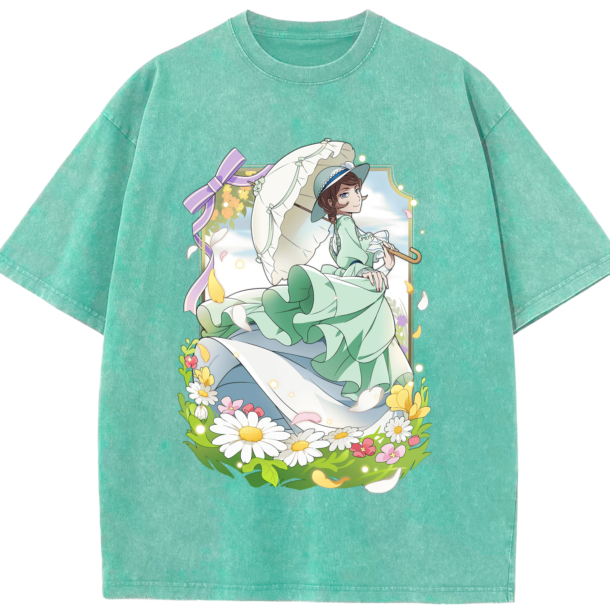 （画像用） 文豪ストレイドッグス Bungo Stray Dogs 綿100% ヴィンテージ風 半袖Tシャツ（フロントプリント）